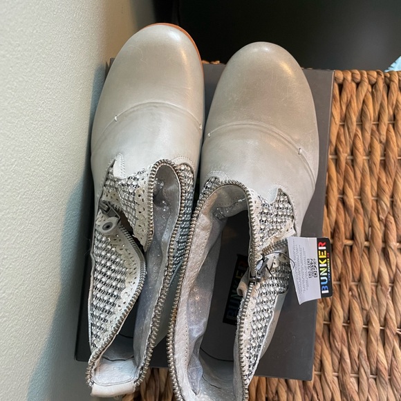 Women's Silver Ankle Boots - Picture 3 of 6